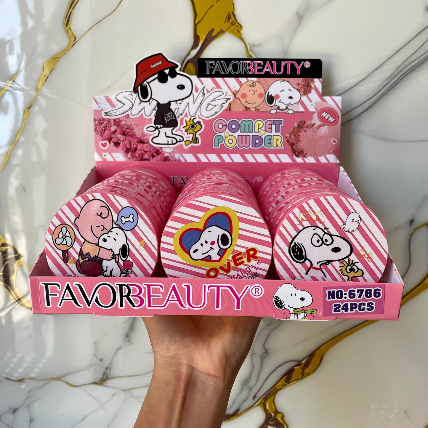 POLVO COMPACTO DE SNOOPY